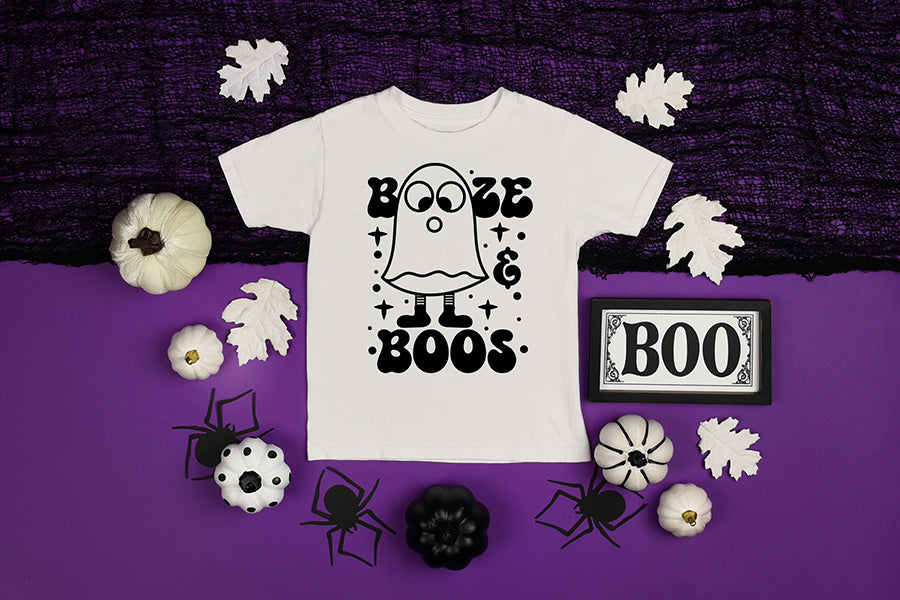 Retro Halloween SVG, Booze & Boos SVG