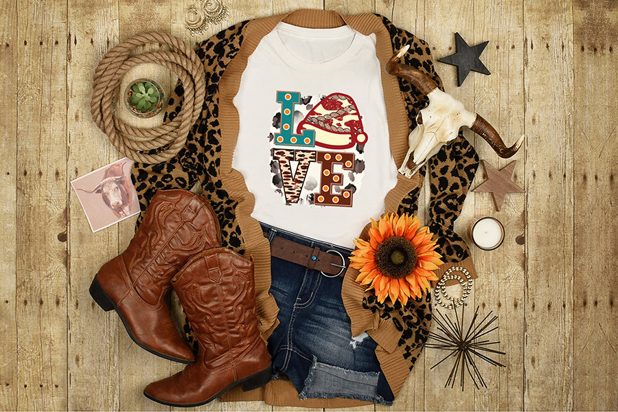 Love PNG | Western Christmas Sublimation