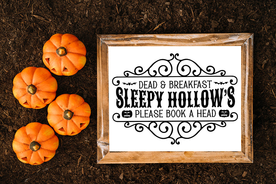 Vintage Halloween SVG, Sleepy Hollow's Bed & Breakfast