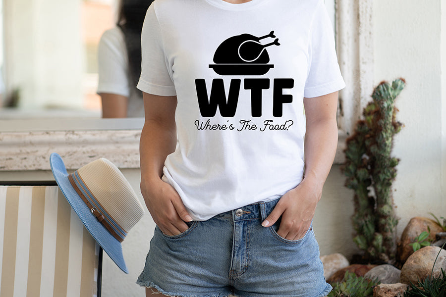WTF Where's the Food | Turkey SVG Design