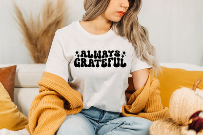 Retro Thanksgiving SVG, Always Grateful SVG