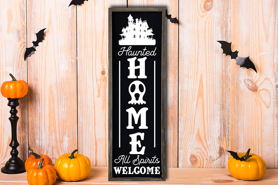 Haunted Home SVG | Halloween Porch Sign SVG