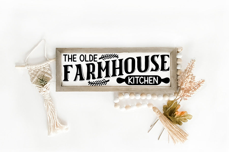 Olde Farmhouse Kitchen - Vintage Kitchen Sign SVG