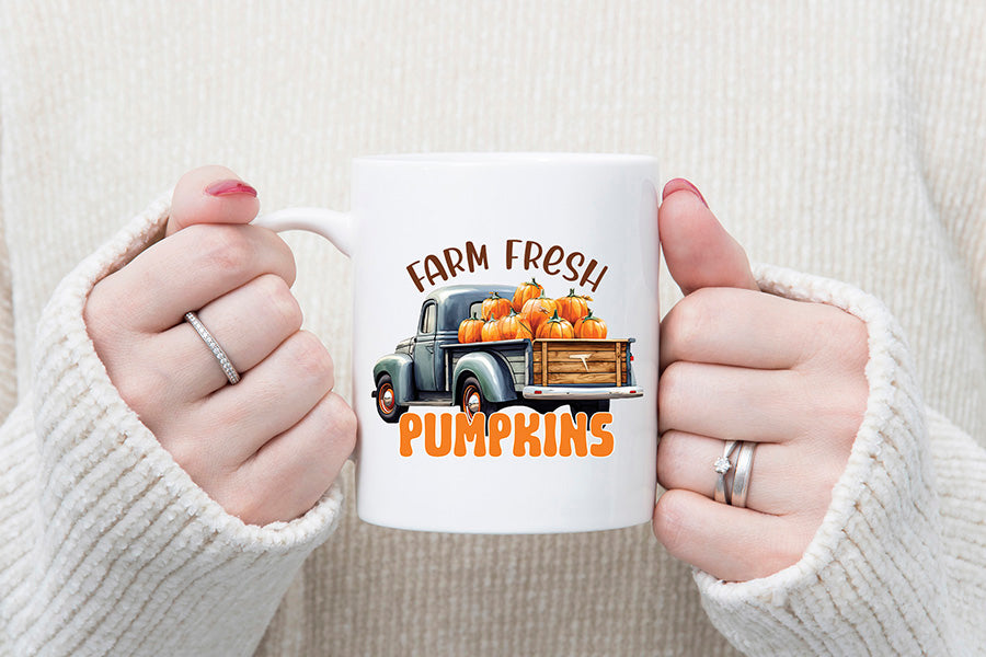 Fall Sublimation Design | Farm Fresh Pumpkins