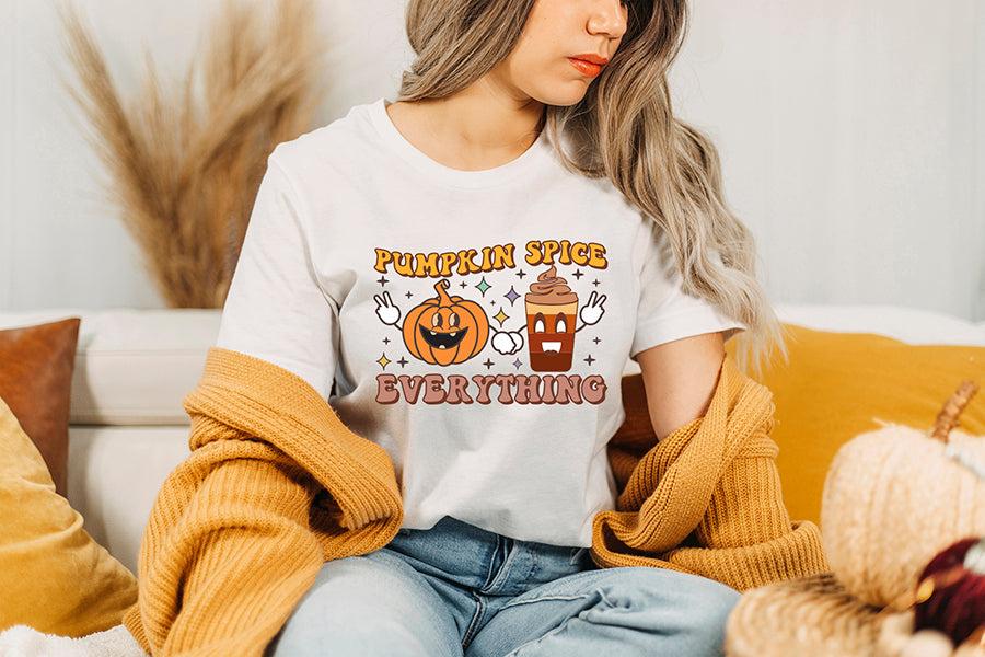 Pumpkin Spice Everything, Retro Fall Sublimation