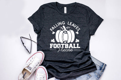 Falling Leaves Football Please - Football SVG