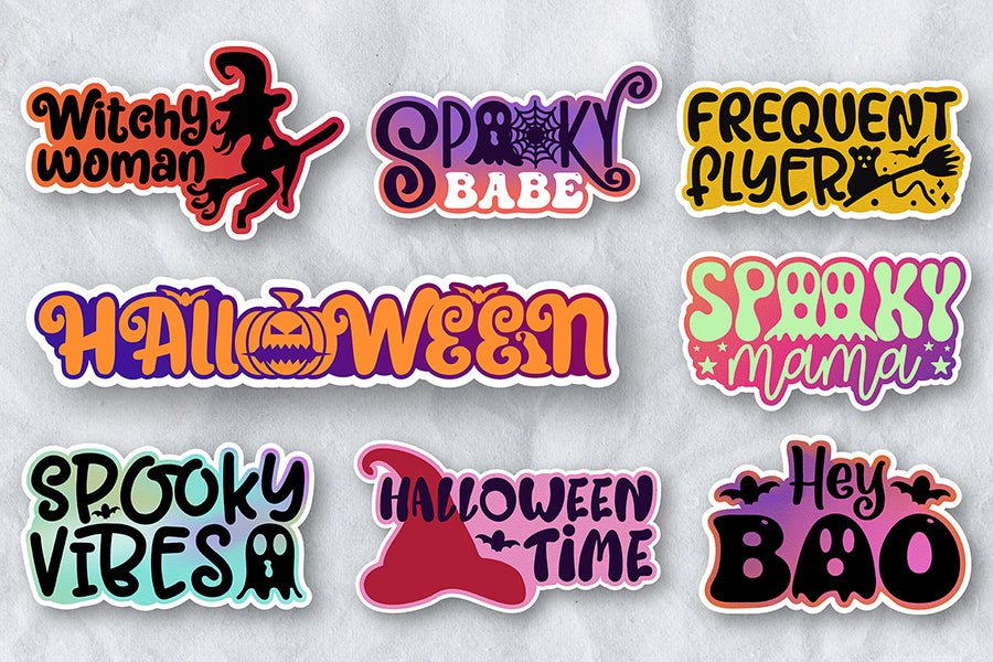 Printable Halloween Stickers Bundle V.2