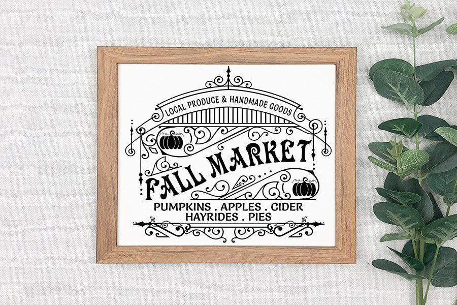 Vintage Fall Sign SVG - Fall Market SVG