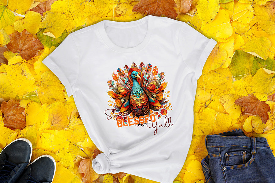 Stay Blessed Y'all - Thanksgiving Sublimation Design