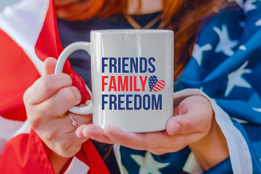 4th of July SVG | Friends Family Freedom