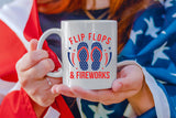 Flip Flops & Fireworks, 4th of July SVG