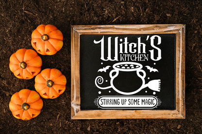 Halloween Witch's Kitchen SVG Sign
