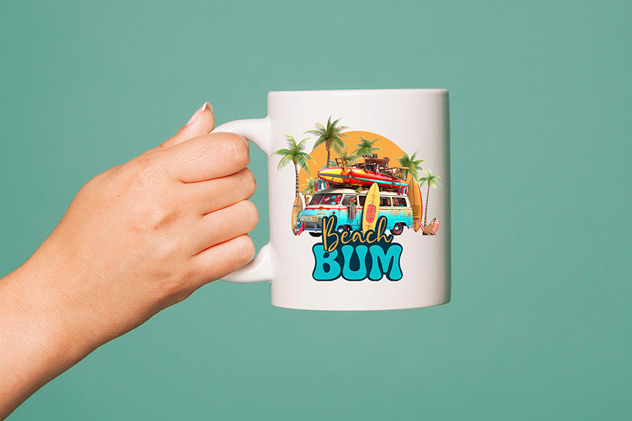 Beach Sublimation Design | Beach Bum PNG