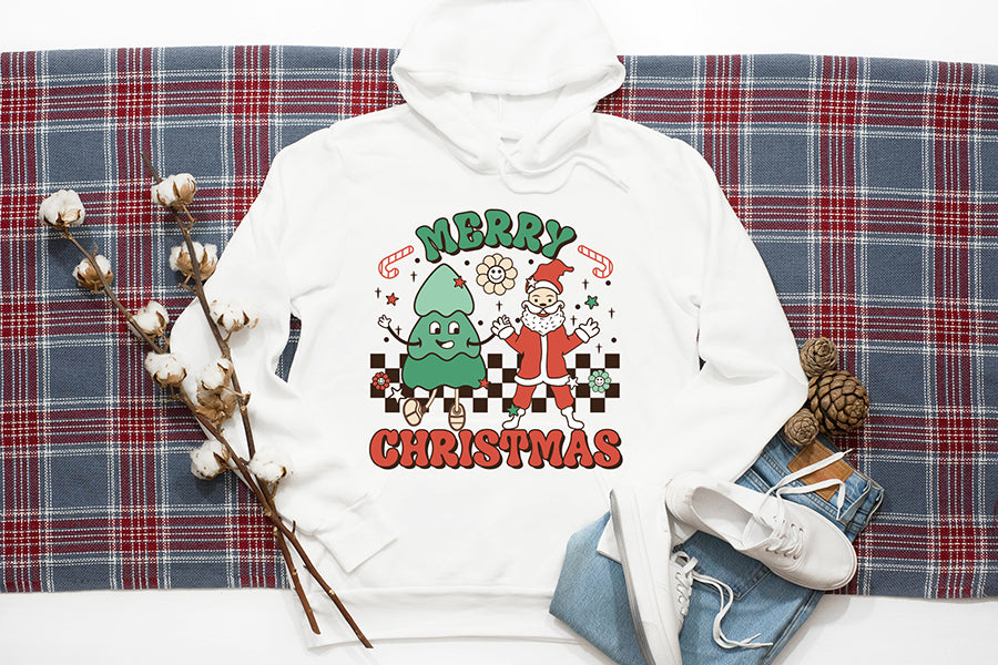 Retro Merry Christmas Sublimation Design