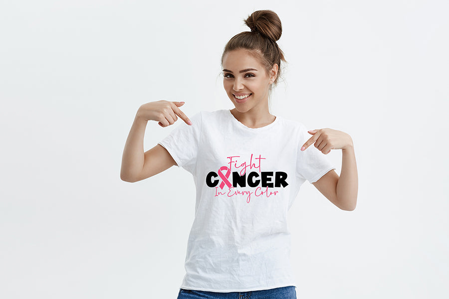 Fight Cancer in Every Color, Breast Cancer SVG