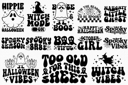 Retro Halloween SVG Bundle