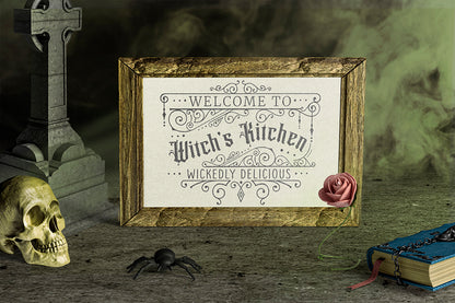 Welcome to Witch's Kitchen SVG Sign