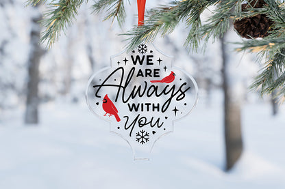 We Are Always with You - Christmas Cardinal Arabesque SVG