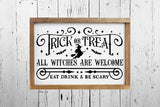 Vintage Halloween Sign SVG | Trick or Treat