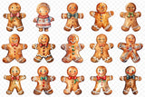 Gingerbread Sublimation Clipart Bundle