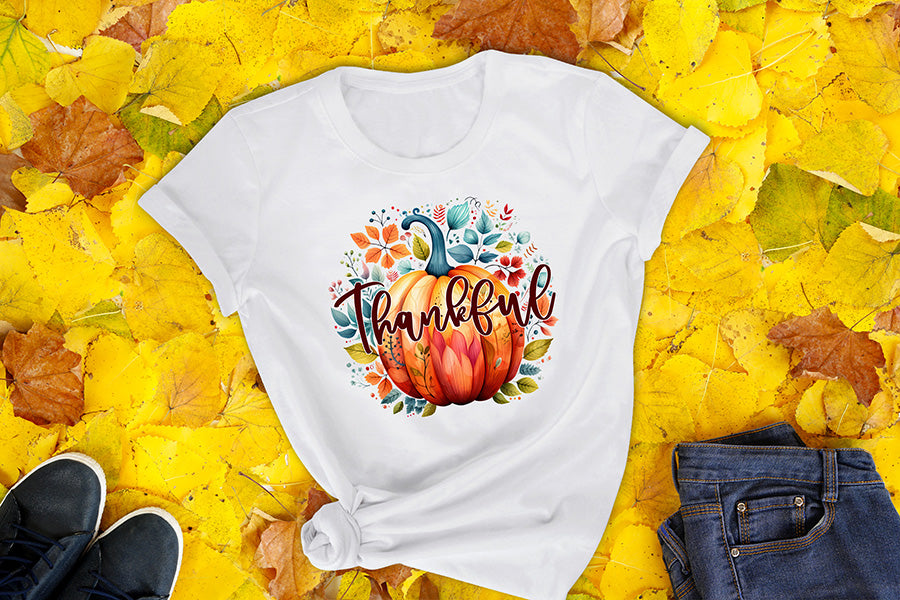 Thanksgiving Sublimation Design, Thankful PNG