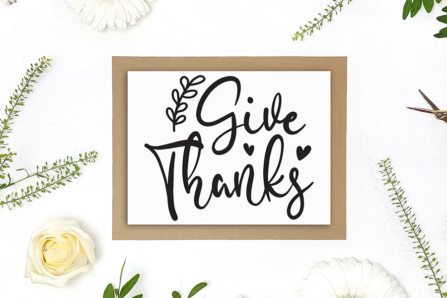 Give Thanks | Thanksgiving Sign SVG