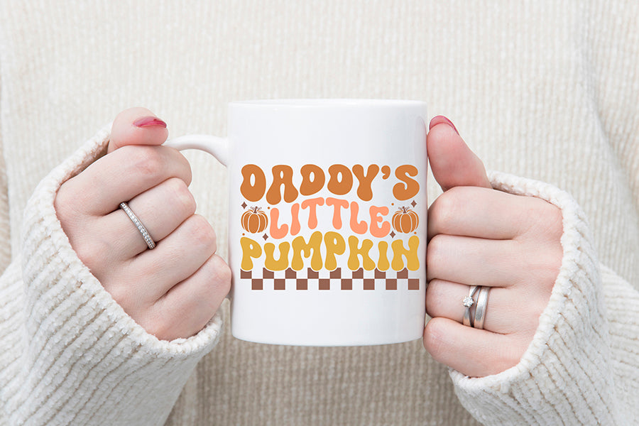 Daddy's Little Pumpkin | Retro Fall SVG