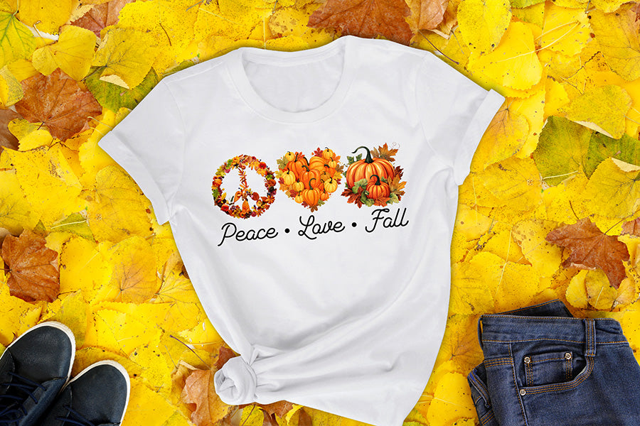 Fall Sublimation Design - Peace Love Fall