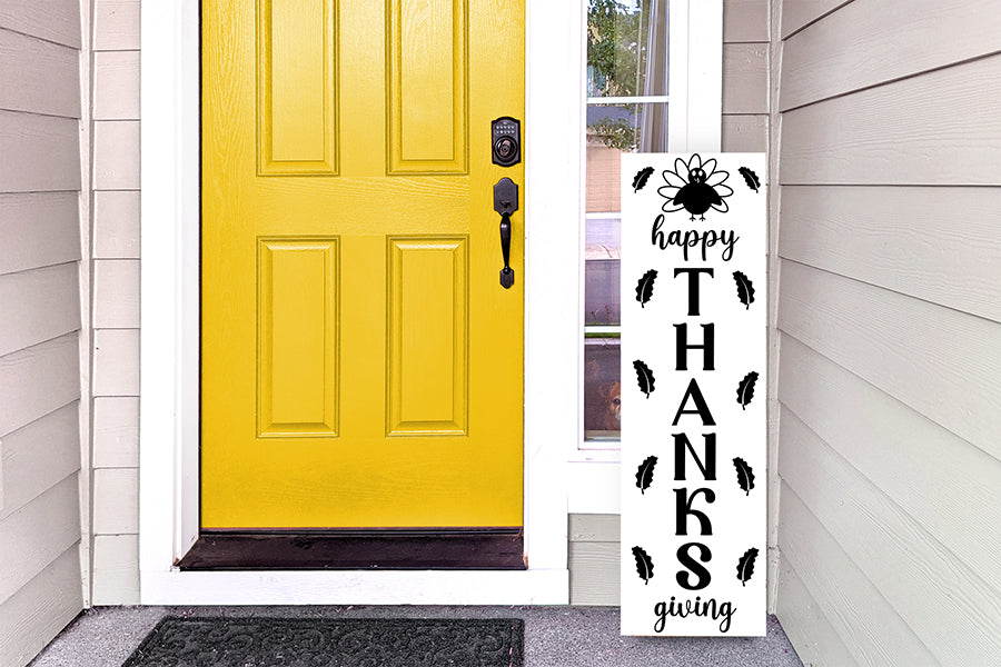 Happy Thanks Giving Porch Sign SVG