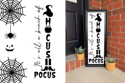 Halloween Porch / Vertical Sign SVG Design