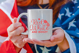 Red White and Boozy SVG, 4th of July SVG