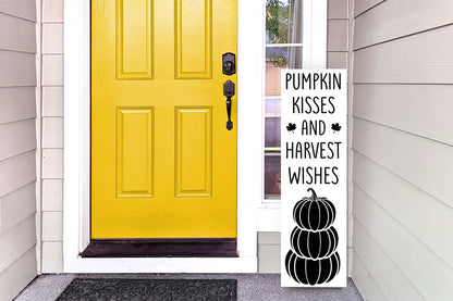 Pumpkin Kisses and Harvest Wishes SVG