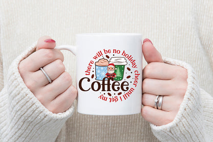 Christmas Coffee Sublimation Design PNG