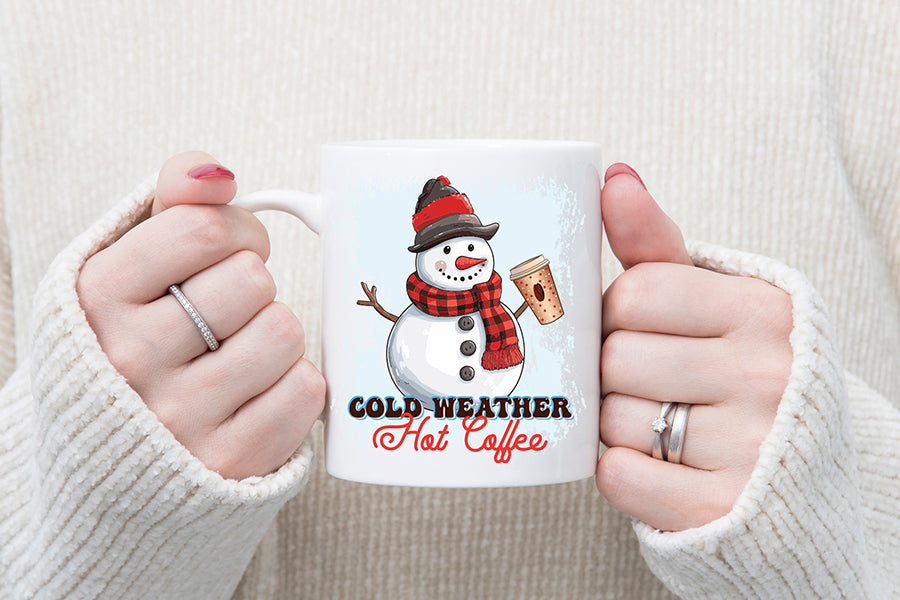 Cold Weather Hot Coffee PNG Sublimation