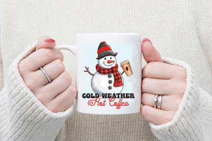 Cold Weather Hot Coffee PNG Sublimation