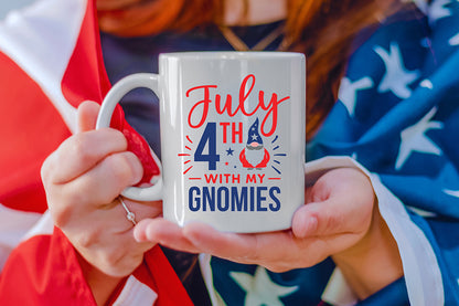 4th of July SVG Design - July 4th with My Gnomies