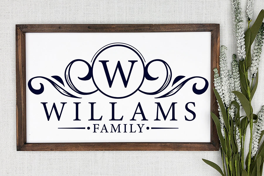 Family Name Monogram SVG | Family SVG