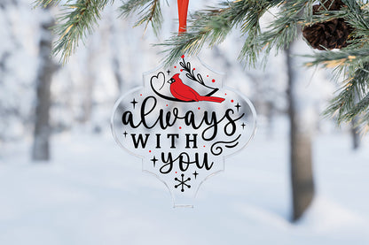 Always with You, Christmas Arabesque Ornament SVG