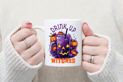 Funny Halloween Quote Sublimation - Drink Up Witch