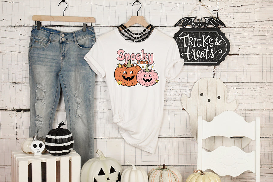 Spooky Vibes PNG - Retro Halloween Sublimation