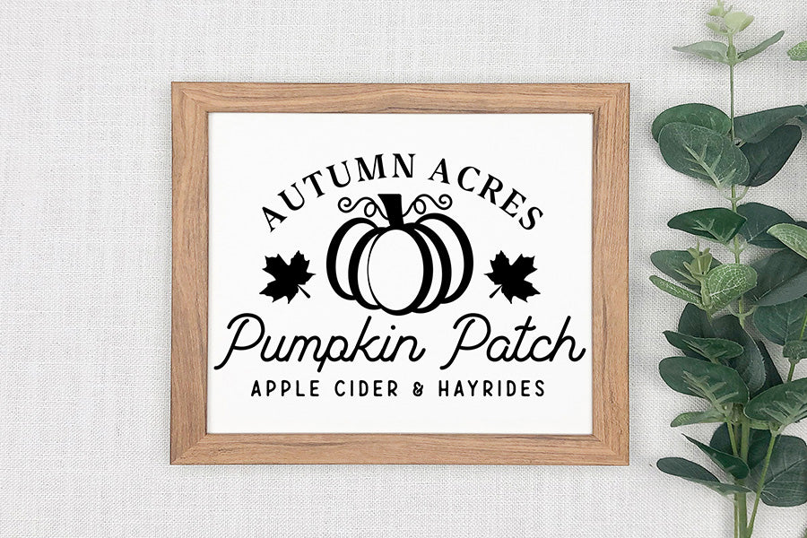 Autumn Acres Pumpkin Patch, Fall Farmhouse Sign SVG