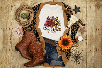 Western Christmas Sublimation Design