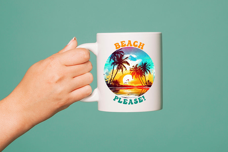 Beach Sublimation Design, Beach Please