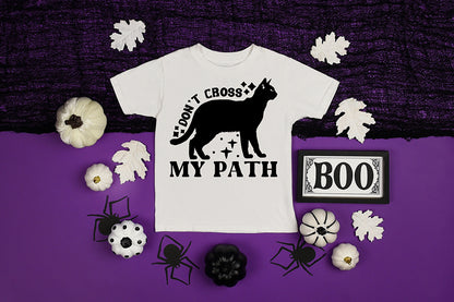 Don't Cross My Path SVG, Retro Halloween SVG