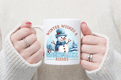 Winter Wishes & Snowflake Kisses PNG Sublimation