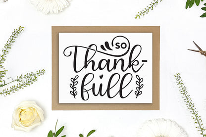 Thanksgiving Sign SVG | So Thank-full