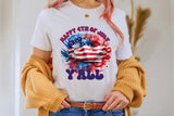 Happy 4th of July Y'all PNG Sublimation Design