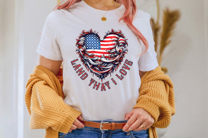 4th of July Sublimation Design |  Land That I Love