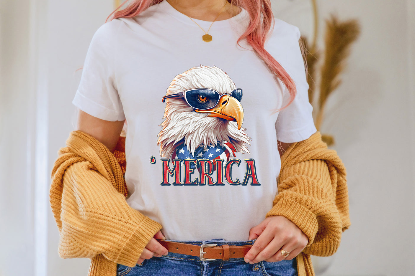 4th of July Sublimation Design - Merica PNG