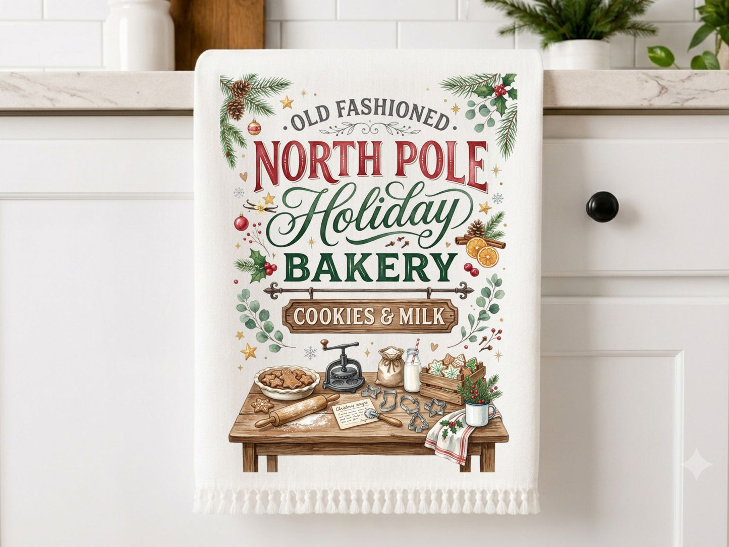 Christmas Kitchen Towel PNG Bundle